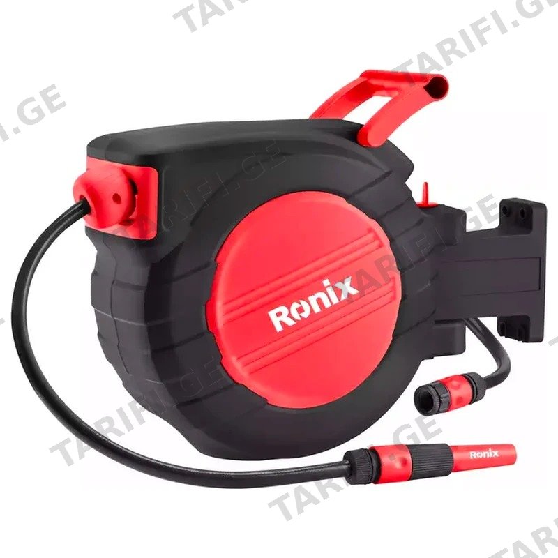ბაღის შლანგი ავტომატური კოჭით RONIX RH-6132 1/2 ინჩი 20 მ