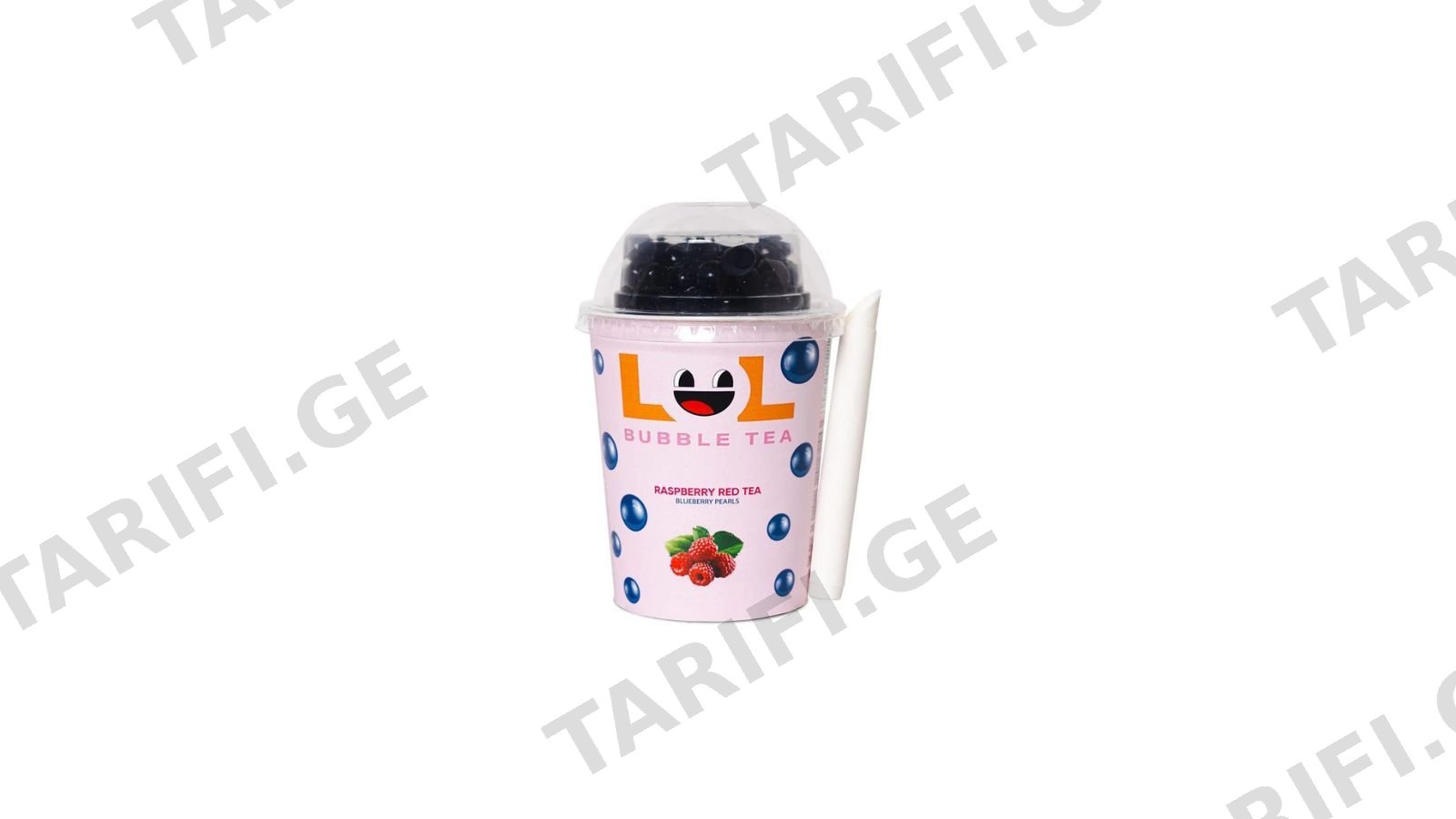 გამაგრილებელი სასმელი "LOL" Bubble Tea წითელი ჩაის და მოცვის არომატით 275მლ.