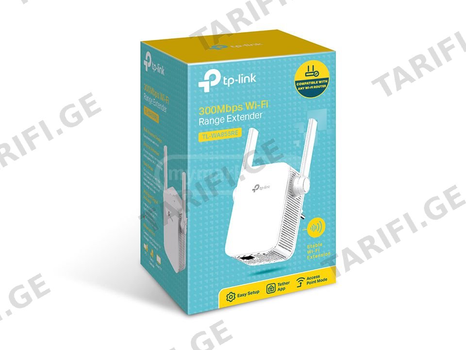 Wifi გამაძლიერებელი TP-link TL-WA855RE WiFi