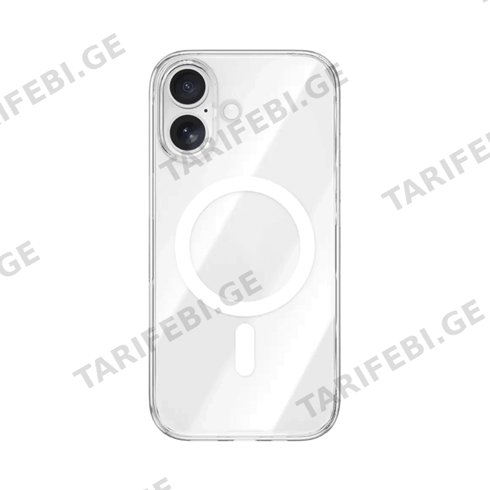 სილიკონის ქეისი Transparent Case with Magsafe iPhone 17