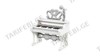 🎹 Crystal Piano Princess — ელეგანტური საბავშვო პიანინო მიკროფონით