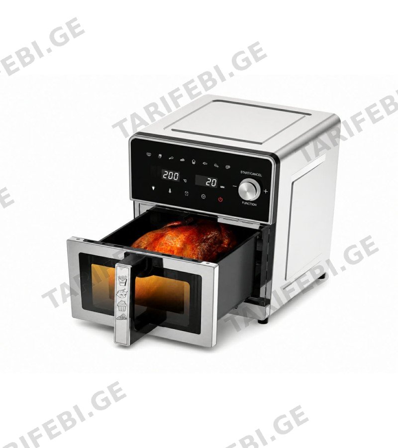 აერო გრილი ორმაგი წვით A.5398 8/10L 1950W მწარ. AKANE