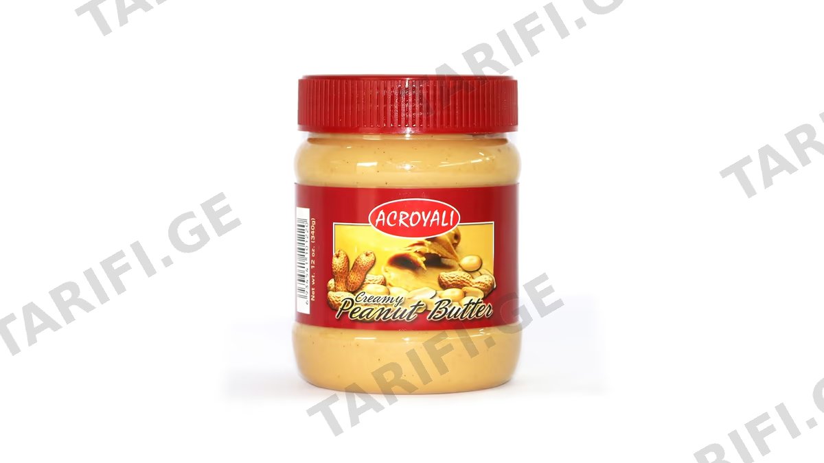 მიწისთხილის კრემი Acroyali 340 გრ
