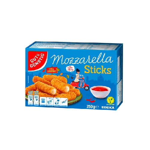 Mozzarella sticks / G&G 250 gr