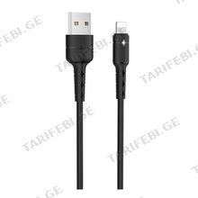 HOCO X30 Star Charging data cable for Lightning Black