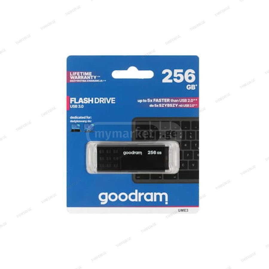 ახალი USB Flash ბარათი GoodRam 256GB 3.2