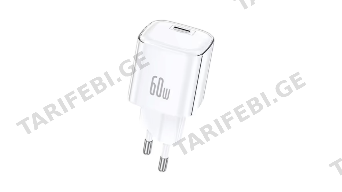 Foneng Max40-EU 60W USB-C Power Adapter დამტენი ადაპტერი (1037)