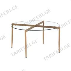 მაგიდა clear SOAR END TABLE ROUND 91.4x47 სმ