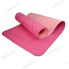 ხალიჩა იოგის LifeFit Lotos Duo 183x58x0.6 სმ ვარდისფერი