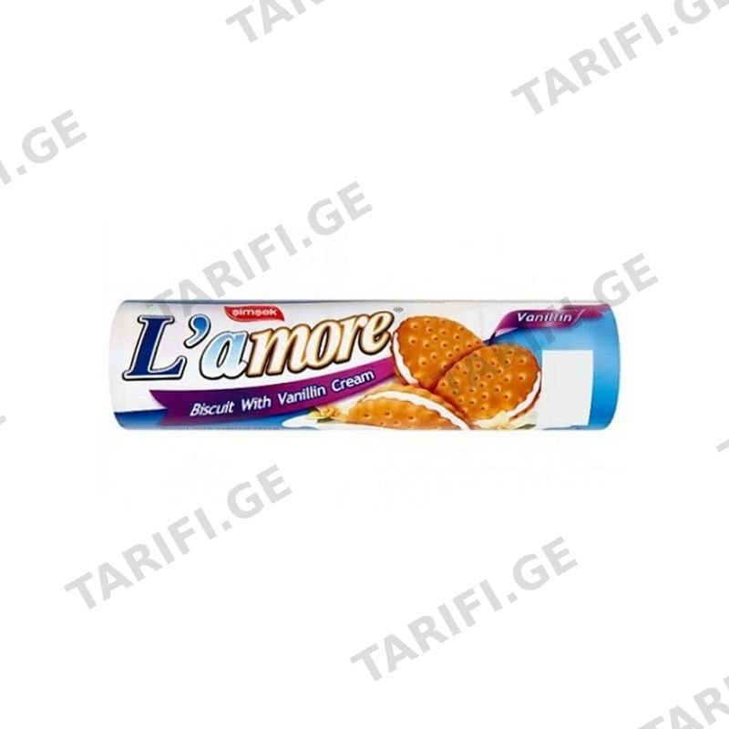 LAMORE ორცხობილა ვანილის კრემით-150გ