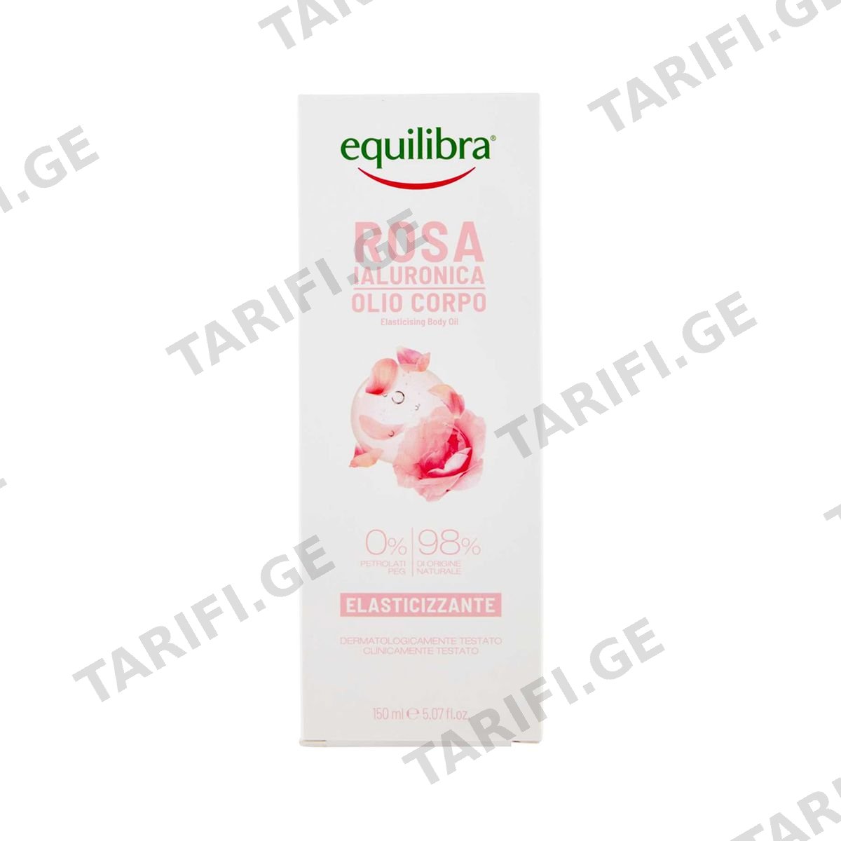 ტანის ზეთი Rose Hyaluronic 150 მლ 8475 ექვილიბრა - Equilibra