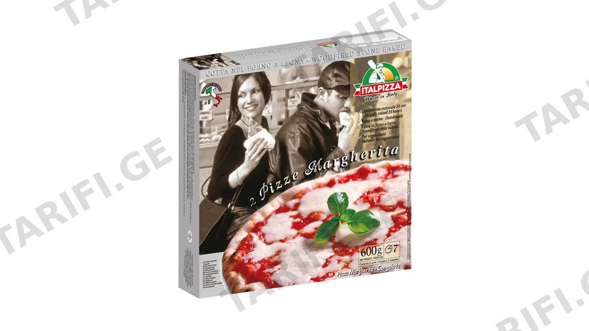 პიცა /Italpizza/ მარგარიტა 010210 /8*(2*300) გრ