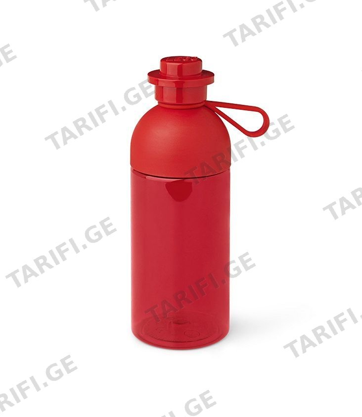 LEGO Hydration Bottle 0,5L Transparent Red