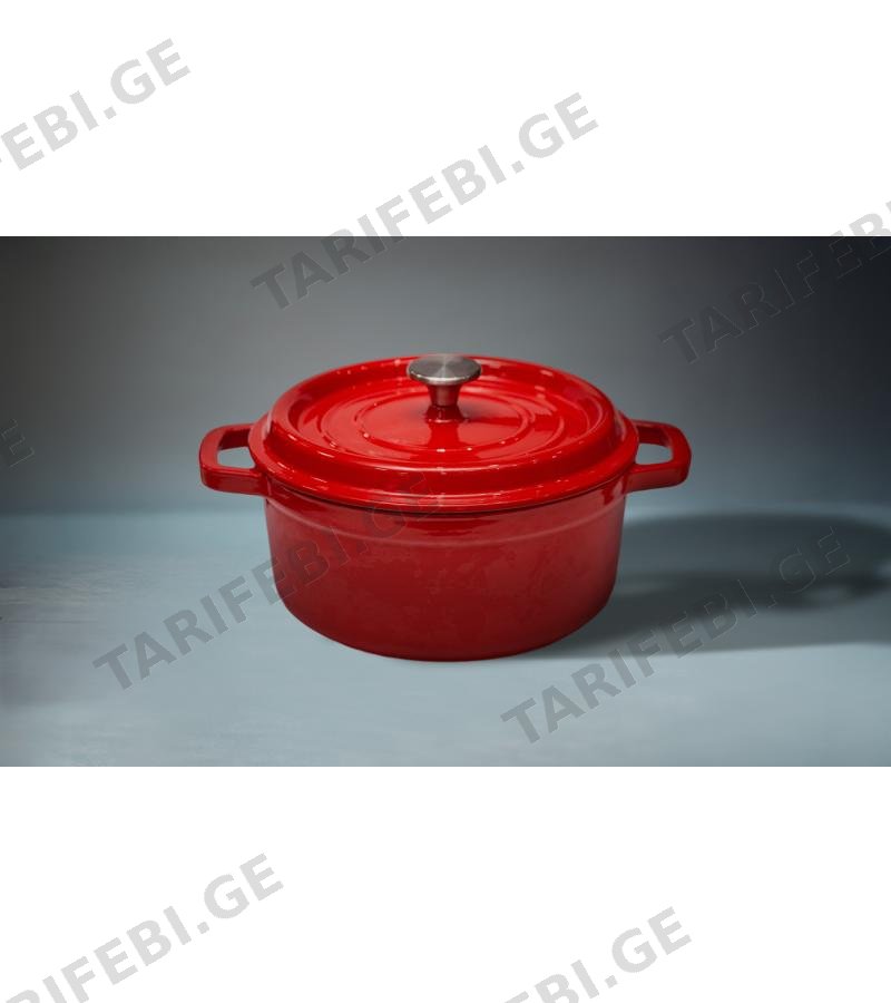 ქვაბი თუჯის 24-ნი C&E-00121464 ფერი:RED