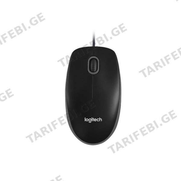 მაუსი Logitech B100 Corded Mouse BLACK L910-003357