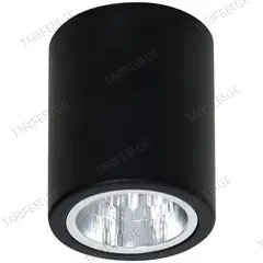 სანათი წერტილოვანი Luminex Downlight round 7237 D11 E27 60W შავი
