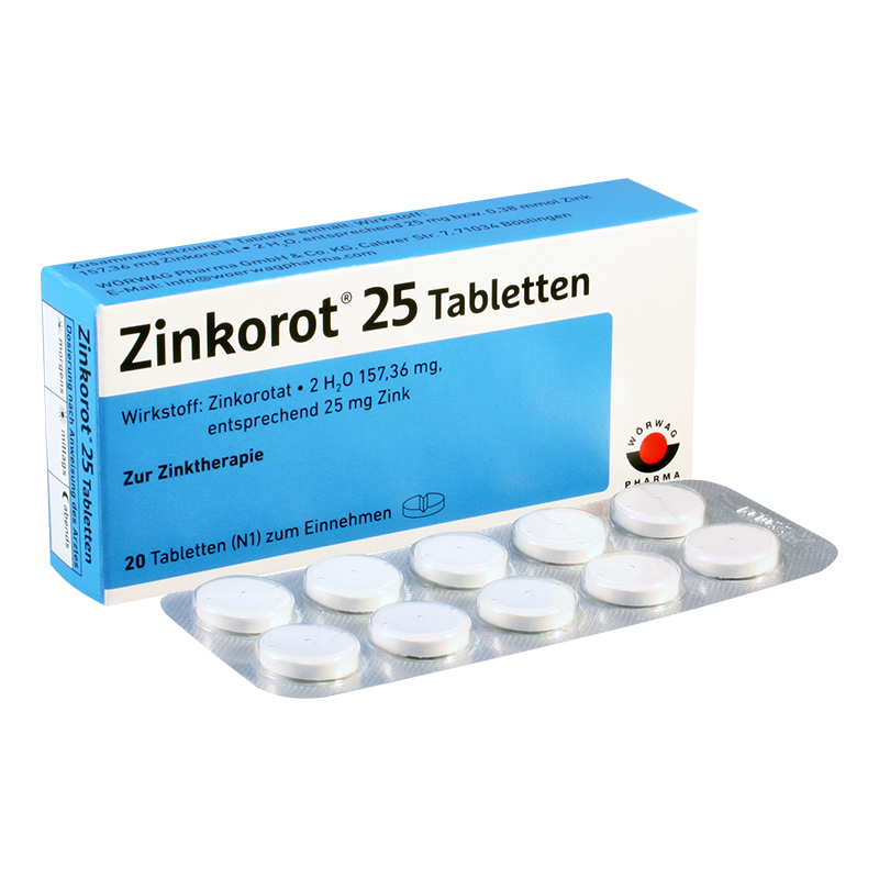 ცინკოროტი 25მგ #20ტ