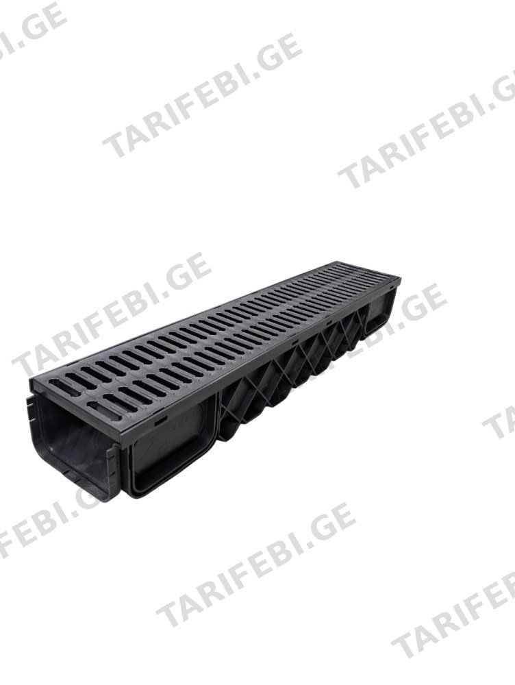 ღარი სადრენაჟო შავი Torun Plastik DK 1002-1-S 200x145x1000 მმ