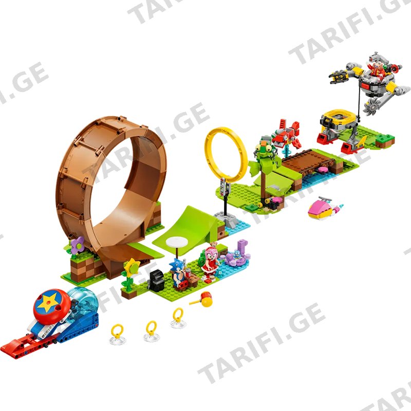 ლეგო LEGO SONIC'S GREEN HILL ZONE LOOP CHALLENGE 76994