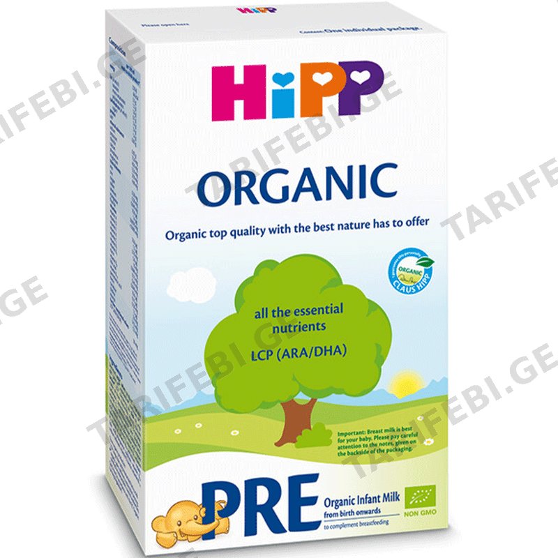 HIPP PRE ორგანიკი (დაბადებიდან, 300 გრ)