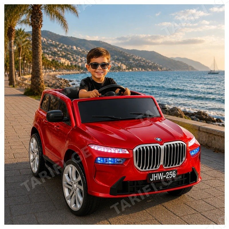 საბავშვო ელექტრო მანქანა BMW JHW-256-R 2 ძრავით 12V
