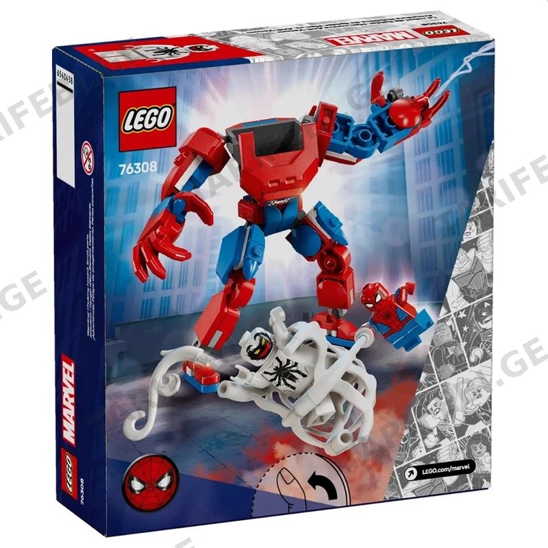 ასაწყობი კონსტრუქცია LEGO SUPER HEROES 76308 SPIDER-MAN MECH VS. ANTI-VENOM