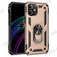 iPhone 12 Sofia Ring Case სილიკონის ქეისი ბეჭდით - ოქრო