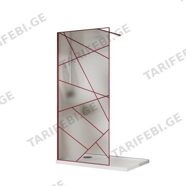მინის ტიხარი (90x200cm) (S271-UV-90R)