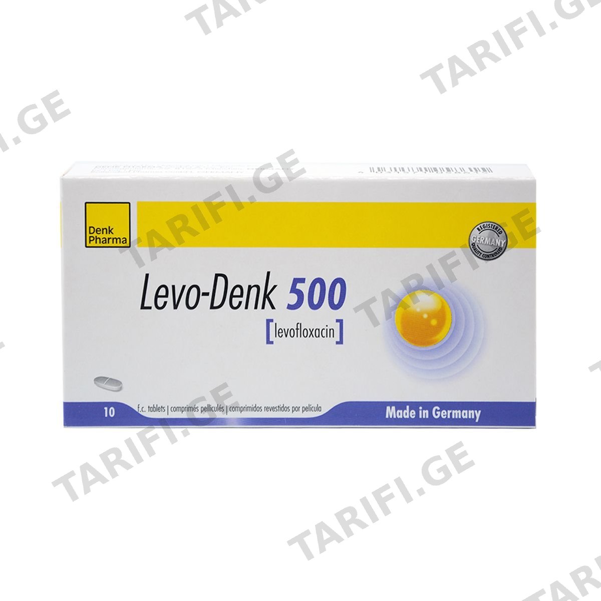 ლევო-დენკი - Levo-Denk 500მგ 10 ტაბლეტი