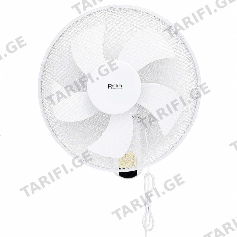 კედლის ვენტილატორი Reffon FB-40R-WH 50W თეთრი პულტით