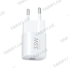 Xiaomi 33W Nano Power Adapter(USB-C) EU ადაპტერი