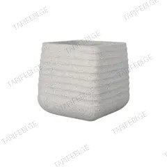 ქოთანი ყვავილის Mega Collections Titan Heron Sq. Pot Rib Beige W51H49