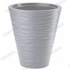 პლასტმასის ქოთანი ყვავილებისთვის FORM PLASTIC Sahara Dunes round 2722-055 Ø40 ღია ნაცრისფერი