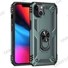 iPhone 13 Sofia Ring Case სილიკონის ქეისი ბეჭდით - მწვანე