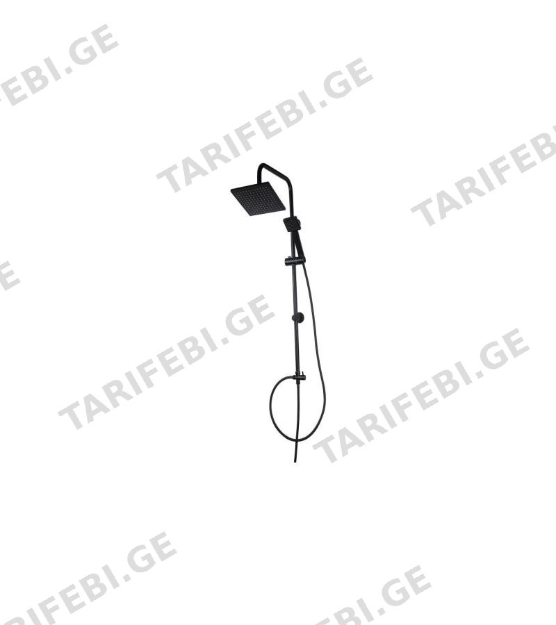 დუშის კომპლექტი PALACE TS400 შავი D.175.7.S მწარ. DUXXA
