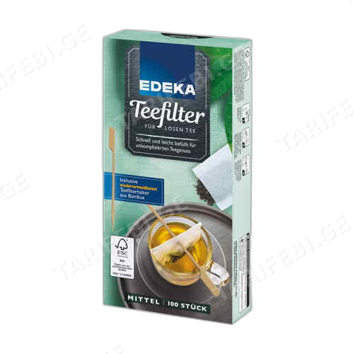 ჩაის ფილტრი პატარა  / EDEKA / 100 ც