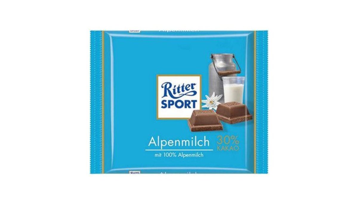 "Ritter sport"- რძიანი შოკოლადი