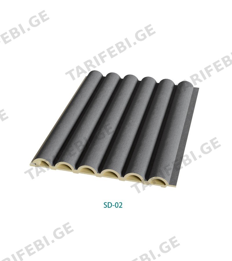 დეკორატიული პანელი 150 SEMI CIRCLE PVC 15*150*2900 SD-02
