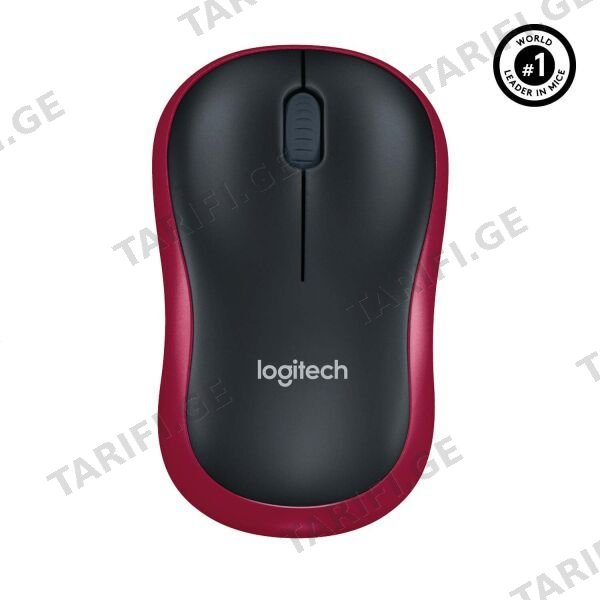 მაუსი Logitech M185 Wireless Mouse RED L910-002240