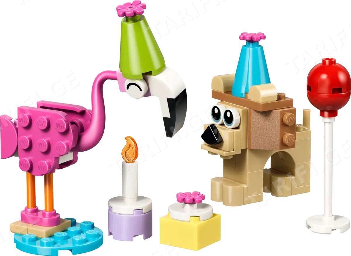 ასაწყობი კონსტრუქცია CUTE ANIMAL BIRTHDAY PARTY 30715 LEGO