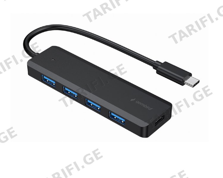 USB ჰაბი Gembird UHB-CM-U3P4P-01 4-port USB 3.1 Type-C Hub