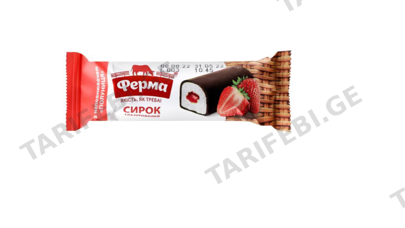 4408 ხაჭოს დესერტი მარწყვის არომატით 36გრ*40ც