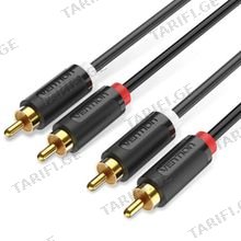 VENTION BCMBJ 2-Male to 2-Male RCA Cable 5M Black