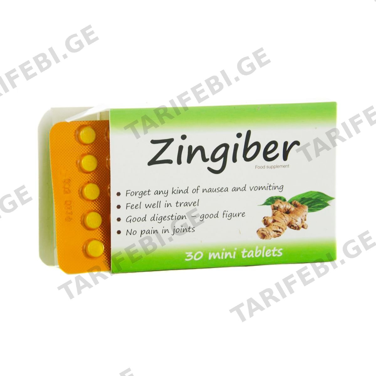 ზინგიბერი - Zingiber 30 ტაბლეტი
