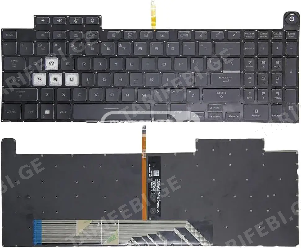 Keyboard Asus TUF Gaming A15 F15 FA507 FX507 FX517 კლავიატურ