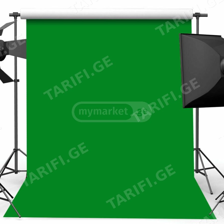 green backdrop 3m*3m / მწვანე ფონი 3მ*3მ