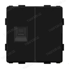 როზეტი ჩარჩოს გარეშე Socket Style 1 CAT6 RJ45 Internet შავი