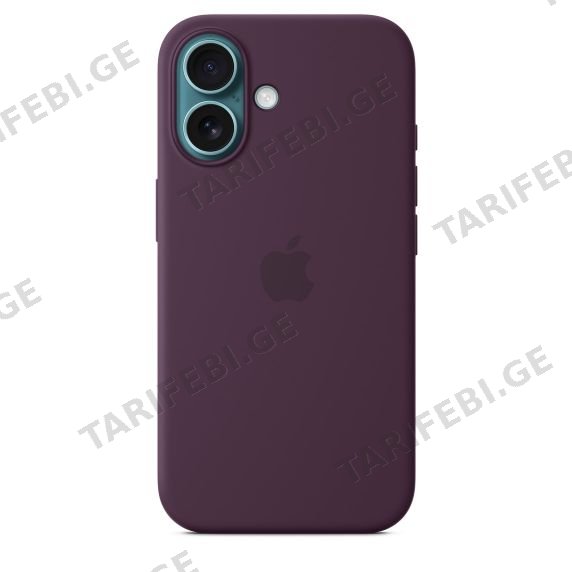 ქეისი iPhone 16 Silicone Case - Plum MYY43ZM/A