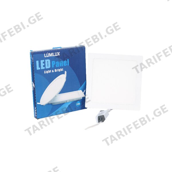 LED პანელური სანათი მრგვალი 12w-7000k