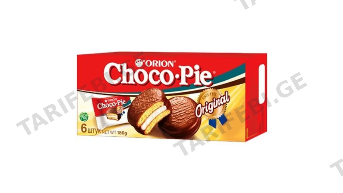 CHOCO PIE- ბისკვიტი შოკოლადით 6ც.